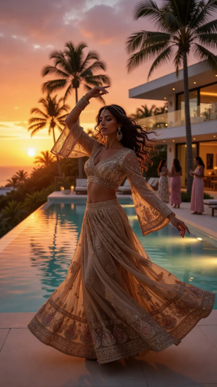 חשפניות לווילה ומסיבת בריכה